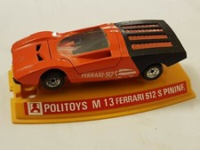 VINTAGE POLITOYS M13 FERRARI 512 S PININFARINA 1/43 & SUPPORTO