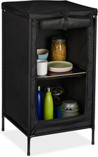 Mobiletto Da Campeggio Con 2 Ripiani, HLP 87X47,5X47,5 Cm, Armadietto Da Camping