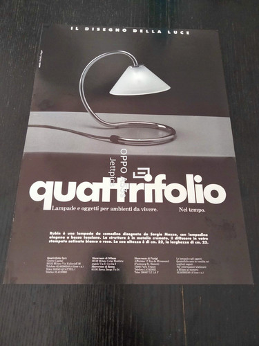1989 lampada rubin design - lampada,