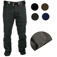 Pantalone Uomo in Fustagno 5T Felpato Vita Alta Invernale Elastico Jeans 46-64