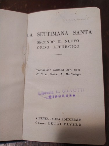 Libro settimana santa - settimana,