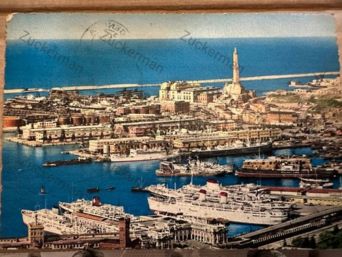Cartolina genova porto la - cartolina, e