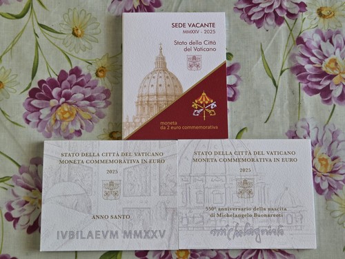 Tris euro vaticano 2025 fdc - 2,