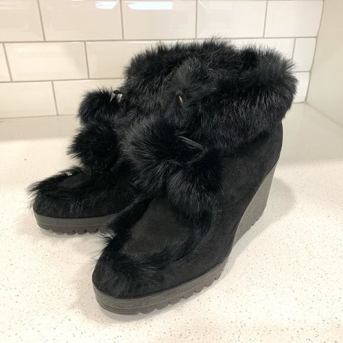 Coach black suede rabbit - coach,
