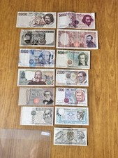 LOTTO 13 BANCONOTE LIRE 100000