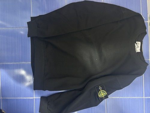 Black stone island sweatshirt - black,