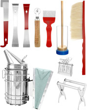 ® Set Di Attrezzi per Apicoltura Da 10 Pezzi, Attrezzatura per Apicoltura per Fu