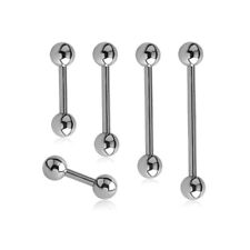 Piercing alla lingua in titanio con sfere 1,6 mm piercing al seno piercing intimo