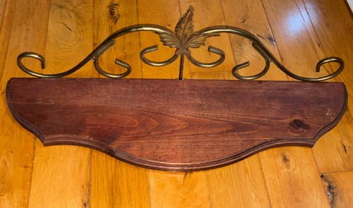 Mensola parete legno con - mensola,