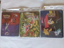 Pokémon 3 Raccoglitori Card Carte Pokemon Ultra Pro Pocket Portfolio 9 Pochettes