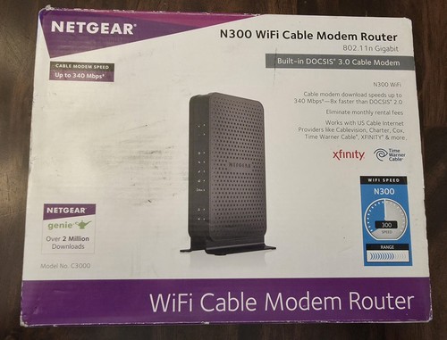 Netgear n300 wifi cavo modem - netgear,