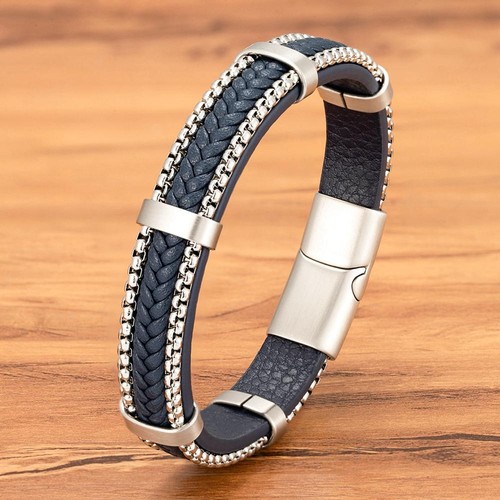 Bracciale uomo punk - punk, pelle
