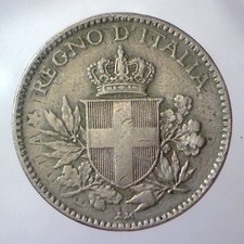 REGNO D'ITALIA 20 centesimi Esagono 1919 Ribattuto