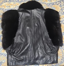 Giacca di lusso in pelle e