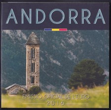 CARTELLA PER MONETE ANDORRA 2016 EURO VUOTO FOLDER BU SET EMPTY