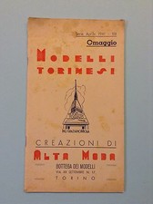 Modelli torinesi. Creazioni di alta moda. Bottega dei modelli, 1941, Abiti