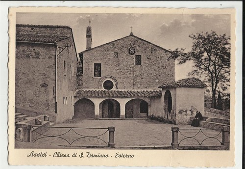 Vecchia cartolina assisi - vecchia,