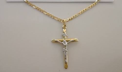 Collana collier con - con, crocefisso