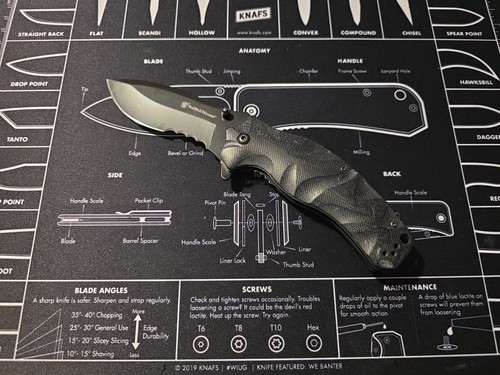 Coltello tascabile aperto