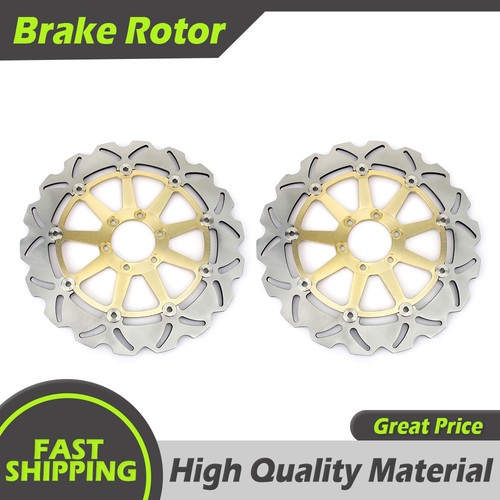Pair front brake rotors disc - pair,