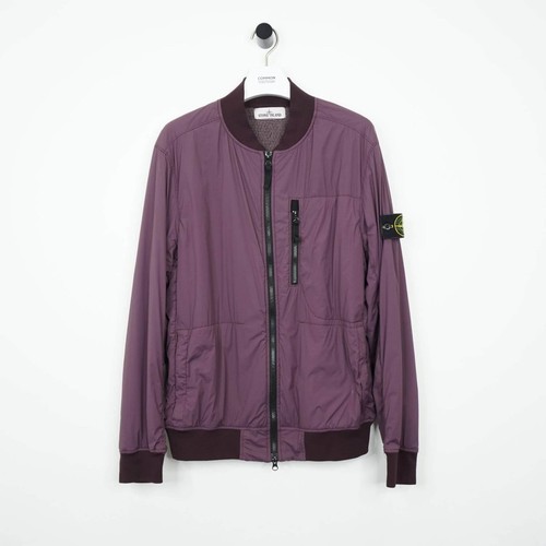 Stone island burgundy nylon - burgundy, nylon-tc