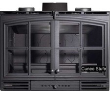 Inserto camino a legna 800 DP ventilato in ghisa 4 STELLE