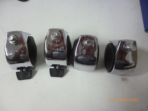 Rotelle per mobili cromate con - per,