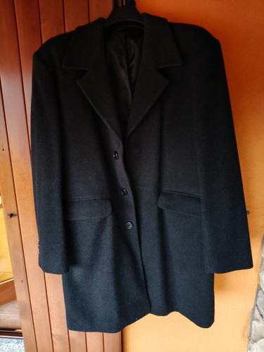 Cappotto nero lana - cappotto, taglia