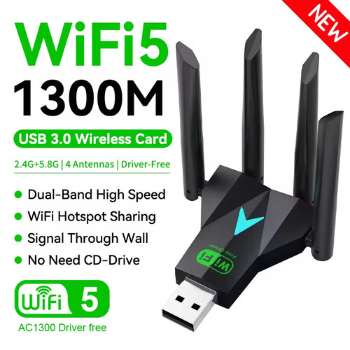 Adattatore usb wifi 1300 - usb,