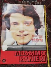 MANIFESTO CONCERTO MASSIMO RANIERI Trieste, Castello di San Giusto anni 70