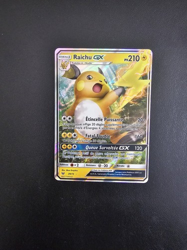 Carte pokémon raichu - pokémon,