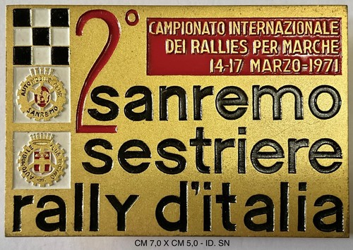 Sanremo sestriere rallye - sanremo,