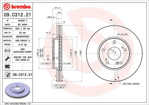 Set freni disco brembo - freni, a