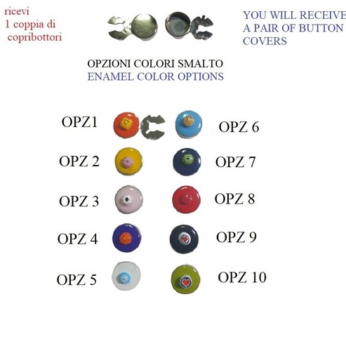 Copribottoni c11 argentat - copribottoni,