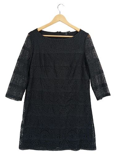Comma abito pizzo donna - pizzo, nero