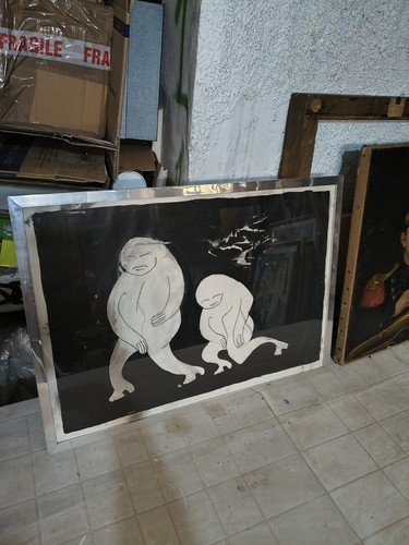 Dipinto surrealista futurista - surrealista,