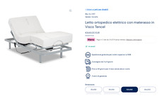 letto ortopedico elettrico (105x190) usato solo 1 mese. vendesi a 400 euro