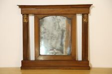 specchiera antica caminiera primo impero fine XVIII secolo noce mogano mercurio