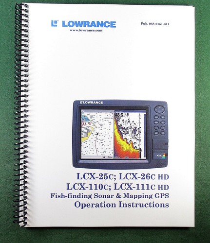 Lowrance lcx 25c - lowrance, instruction