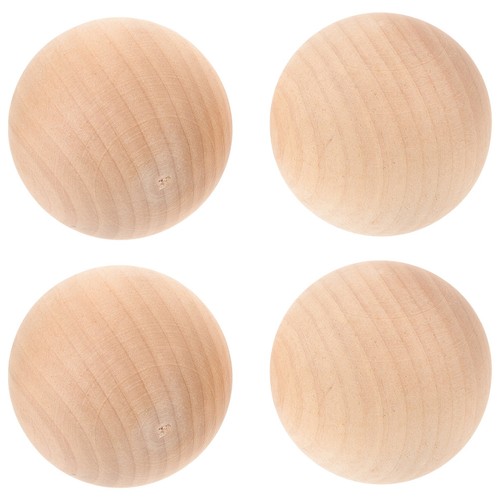 4pz palline legno erba - palline, di