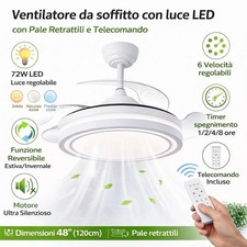 Ventilatore da soffitto LED