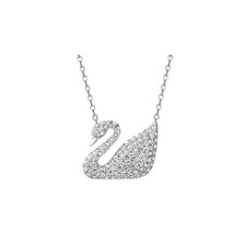 Collana Swarovski Swan bianca