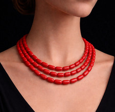 Collana 3 fili con perle a