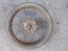 MOTO D'EPOCA BIANCHI MENDOLA TONALE CERVINO ASTA PERNO RUOTA 19 MOZZO CERCHIO SI