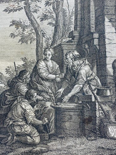 Stampa antica incisione - , su