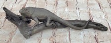 Art Deco Life Misura Lizard Iguana Caldo Ghisa Vienna Bronzo Firmato Originale