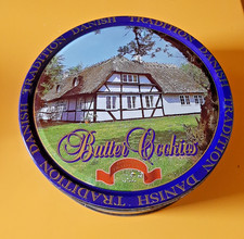 Scatola in latta Biscotti Danesi BUTTER COOKIES anno 1999 perfetta 19 X 6,5 cm