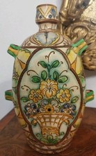 ⭐⭐⭐⭐Fiasca in ceramica Siciliana Pugliese Orcio Acquaiola Fiasco Maiolica Lustro