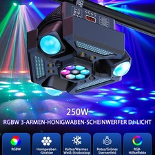 Luce di scena 250W testa mobile DMX512 LED RGBW DJ party discoteca luce effetto laser