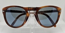 Occhiali da sole Persol 714SM Steve McQueen 096/56 pieghevoli lenti blu 54mm Italia